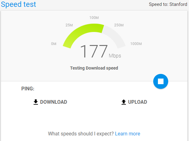 Google Speed Test on Desktop AGoogle Speed Test on Desktop