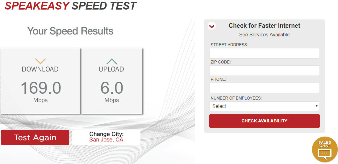 Speakeasy Internet Speed Test on Desktop ASpeakeasy Internet Speed Test on Desktop